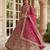 RANI PINK COLOUR Sequins & Cording Embroidered Butterfly Net Lehenga Choli Set