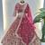 RANI PINK COLOUR Sequins & Cording Embroidered Butterfly Net Lehenga Choli Set