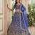 BLUE COLOUR Sequins & Cording Embroidered Butterfly Net Lehenga Choli Set