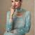 Sky blue colour real georgette mirror work palazzo suit set