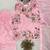 Pink crape silk sequin embroidery salwar suit set