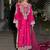 Pink colour premium chinon embroidered kurta suit set with dupatta
