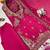 Pink colour premium chinon embroidered kurta suit set with dupatta