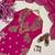 Pink colour premium chinon embroidered kurta suit set with dupatta