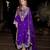 Purple colour premium chinon embroidered kurti pant set with dupatta