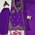 Purple colour premium chinon embroidered kurti pant set with dupatta