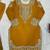 Yellow premium faux georgette embroidered sharara suit set