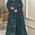 Grey crunchy with embroidery sequin work semi-stitched salwar suit