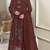 Coffee crunchy with embroidery sequin work semi-stitched salwar suit