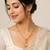 Pearl and Red Coral Beaded Necklace Set with Gold-Tone Pendant, Drop Earrings, Traditional Indian Style