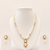 Pearl Necklace and Earring Set, White, Gold-Toned Pendant, Drop Earrings, Bridal Jewellery