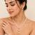 Pearl Necklace and Earring Set, White, Gold-Toned Pendant, Freshwater Pearl, Bridal Jewellery