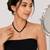 Dark Brown Freshwater Pearl Beaded Necklace and Earring Set with Silver Flower Pendant