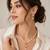 Pearl Necklace and Earring Set, White, Gold-Toned Pendant, Freshwater Pearl, Bridal Jewellery