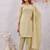 Pista siroski work crunchy straight cut dress material unstitched