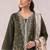 Mehendi embroidered cotton salwar suit