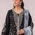 Black embroidered cotton salwar suit