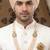   groom sherwani necklace moti mala layered for wedding | groom mala with brooch set