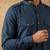 Men blue viscose rayon solid straight pathani set