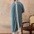 Men blue silk blend woven design floral straight kurta sets