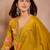 Women yellow viscose floral printed straight kurta sets