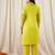 Women's Gorgeous Printed Work Cotton Fabric Straight Kurta Pant Set