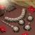 Green color kundan necklace set
