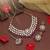 Light purple color kundan necklace set