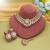 Light purple color kundan necklace set