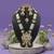 Green color long kundan necklace set