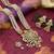 White color long kundan necklace set