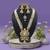 White color long kundan necklace set