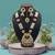 Maroon color long kundan necklace set