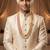   pearl beads dulha groom sherwani mala for   for wedding | layered mala | perfect for groom