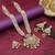 White color long kundan necklace set
