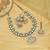 White color kundan necklace set