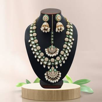 White color kundan necklace set 2