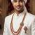   groom sherwani necklace layered moti mala for wedding | groom mala with brooch set