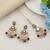 Multi color kundan earrings tikka set