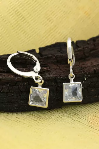 Silver color antique earrings