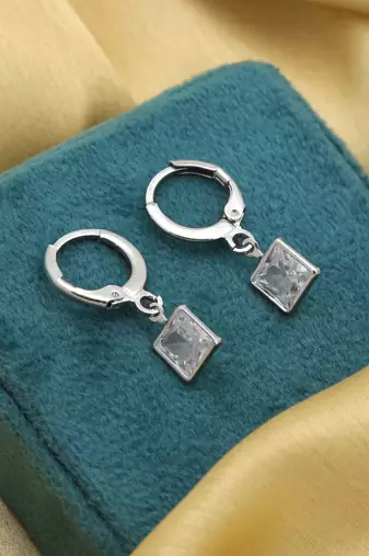Silver color antique earrings