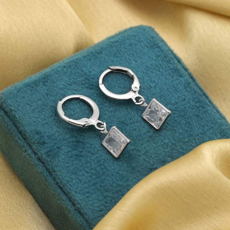 Silver color antique earrings