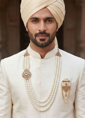 Groom mala and brooch set 6