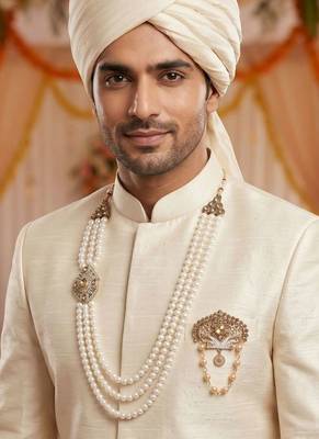 Groom mala and brooch set 6