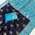 Neavy Blue-Sky Color Georgette Saree With Blouse