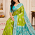 Parrot Green Color Georgette Saree With Blouse