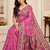 Pink Color Georgette Saree With Blouse
