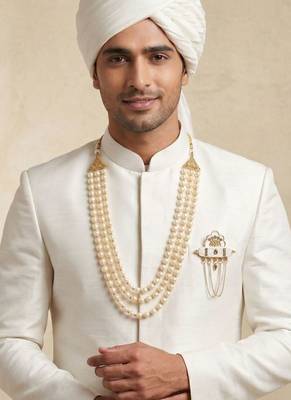 Groom mala and brooch set 6