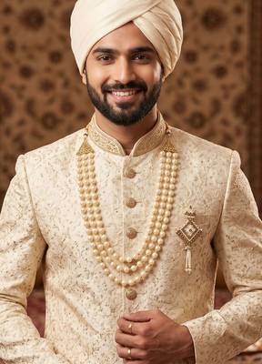 Groom mala and brooch set 6