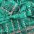 Emerald Color  embroidery And sequence work Satin Saree